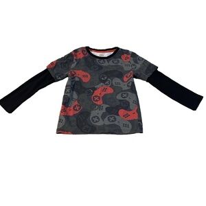 Free with any Purchase - Long Sleeve Shirt Gaming Design Size 6 Boys
